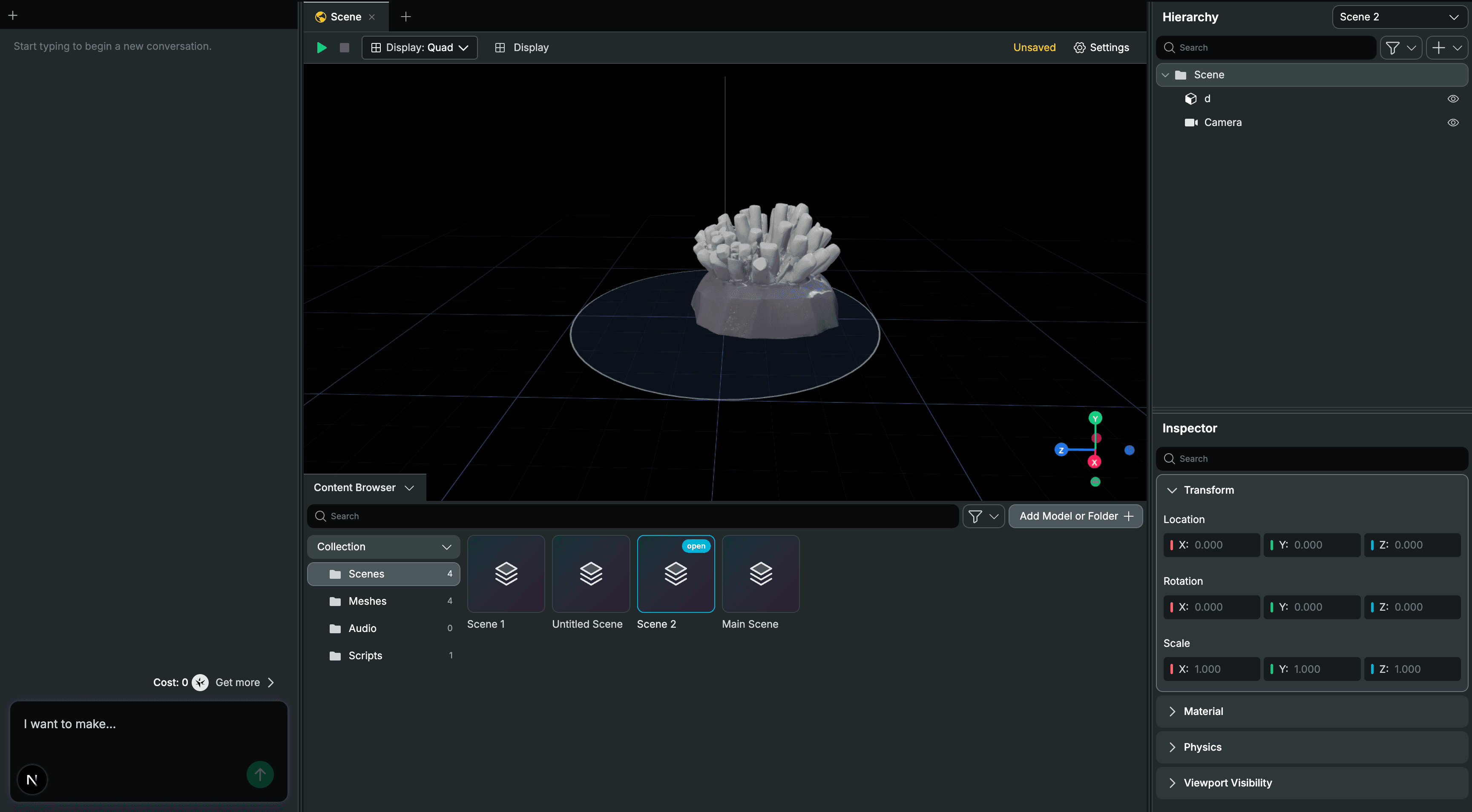 Holowand editor preview